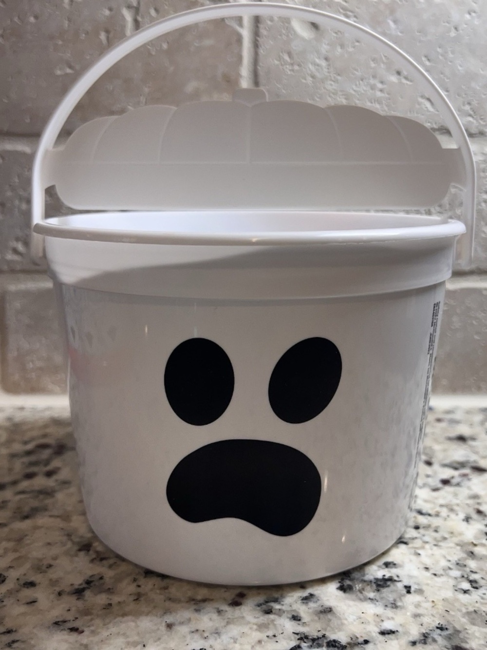 2022 McDONALD'S Halloween White Mc Boo Bucket Pail HAPPY MEAL TOY